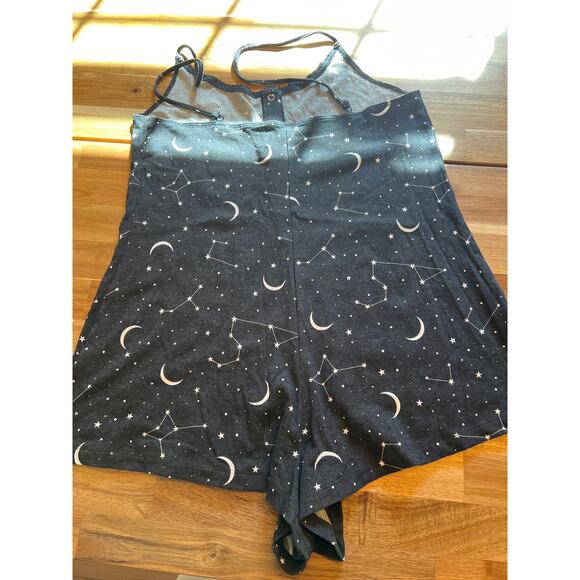 VS PINK starry night sleep onesie size S 55% cotton 37% polyester 8% elastane - Picture 4 of 6